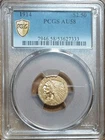PCGS 1914 $2.50 Gold Indian Head Quarter Eagle AU58 Philadelphia Cert 53627333