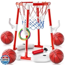 Pool Basketball Hoop Toys for Kids Ages 4-8 8-12 and Adult, Summer Outdoor Sw