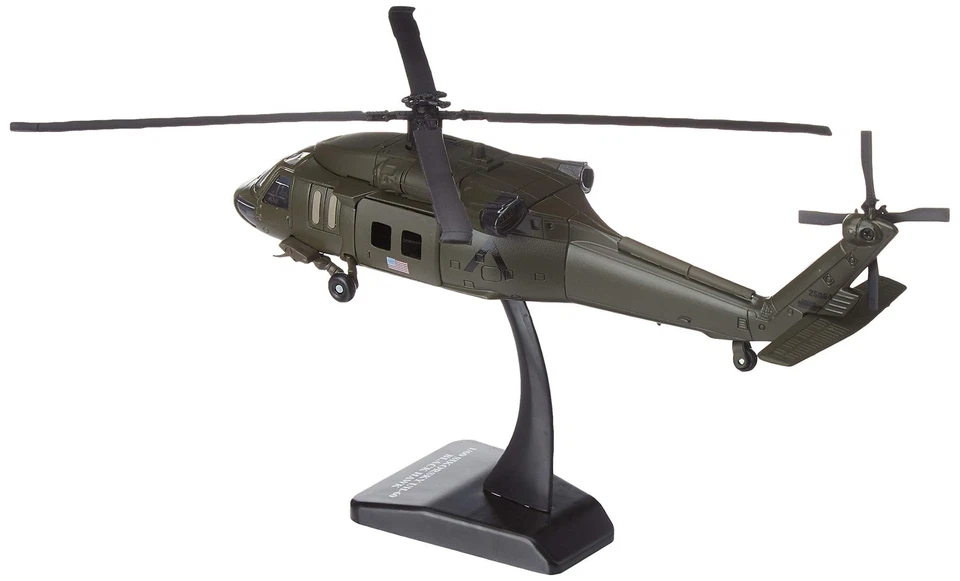 Helicóptero Die Cast UH 60 Black Hawk Modelo 9.5 Pulgadas Incluye Soporte para Figuras Foto 2 de 4