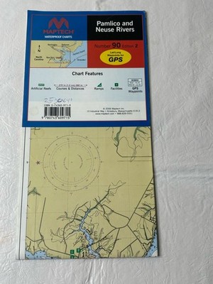 Maptech Waterproof Charts WPC090: Pamlico and Neuse Rivers Waterproof Chart #90