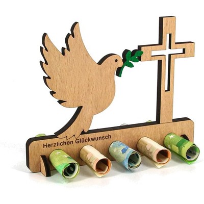 Kommunion Geldgeschenk Holz personalisiert Konfirmation Geschenk Holzschild B...
