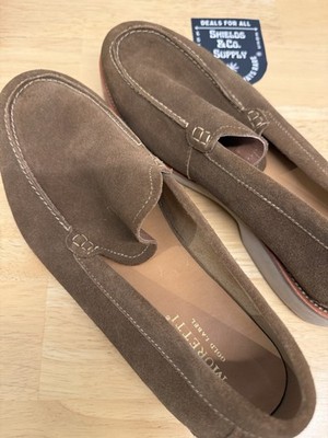 Moretti Gold Label Pulaski Brown Tan Suede Men s  Slip On Loafers Size 8.5 Shoes