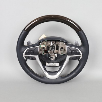 2014-2020 Jeep Grand Cherokee Wood Multifunction Steering Wheel OEM