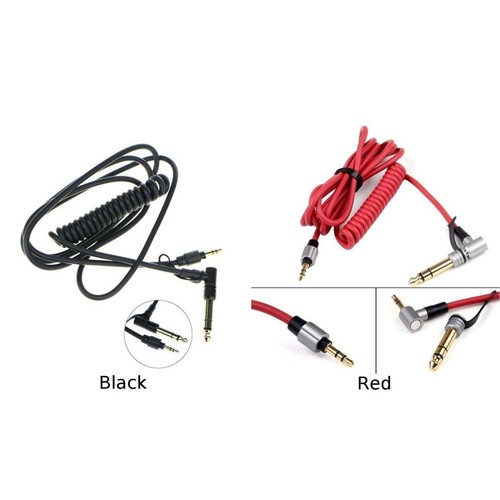 Cable New 1.5m Shape Aux Replacement Pro Stereo Hot Red Detox Mp3 Audio Cord - Picture 11 of 20