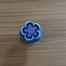 Crocs Jibbitz Blue Purple White Flower Daisy Shoe Charm