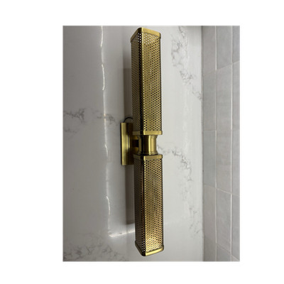  Hudson Valley Lighting Gibbs 2-Light Wall Sconce in the aged brass 7032-AGB