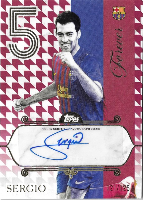 Topps Barcelona Forever Sergio Busquets 2025/26 Auto /125 Forever Kit