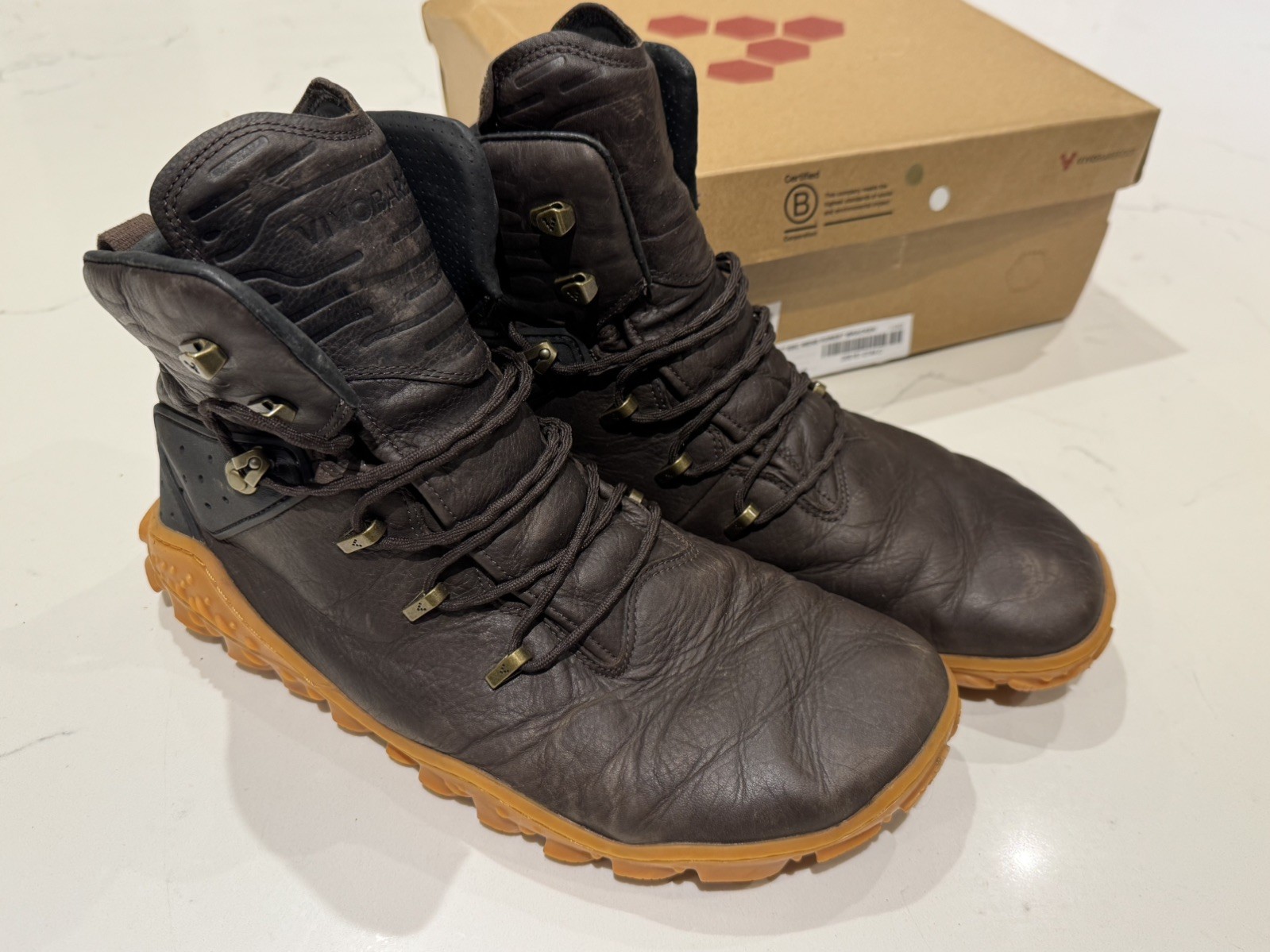 Vivobarefoot Tracker Forest Esc Marrón Talla UK10 - Reacondicionado