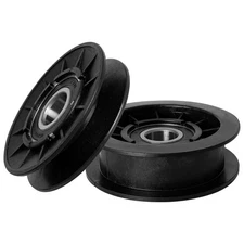 1Set V-Idler Pulley & Flat Idler Pulley For John Deere Lawn Mower Replace Parts