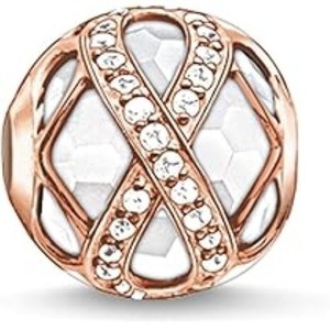 Authentic Thomas Sabo Silver /18ct Rose Gold Plated Infinity Karma Bead Ref K0175 £119