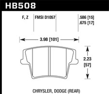 Hawk Performance HB508B.586 HPS 5.0 Disc Brak...