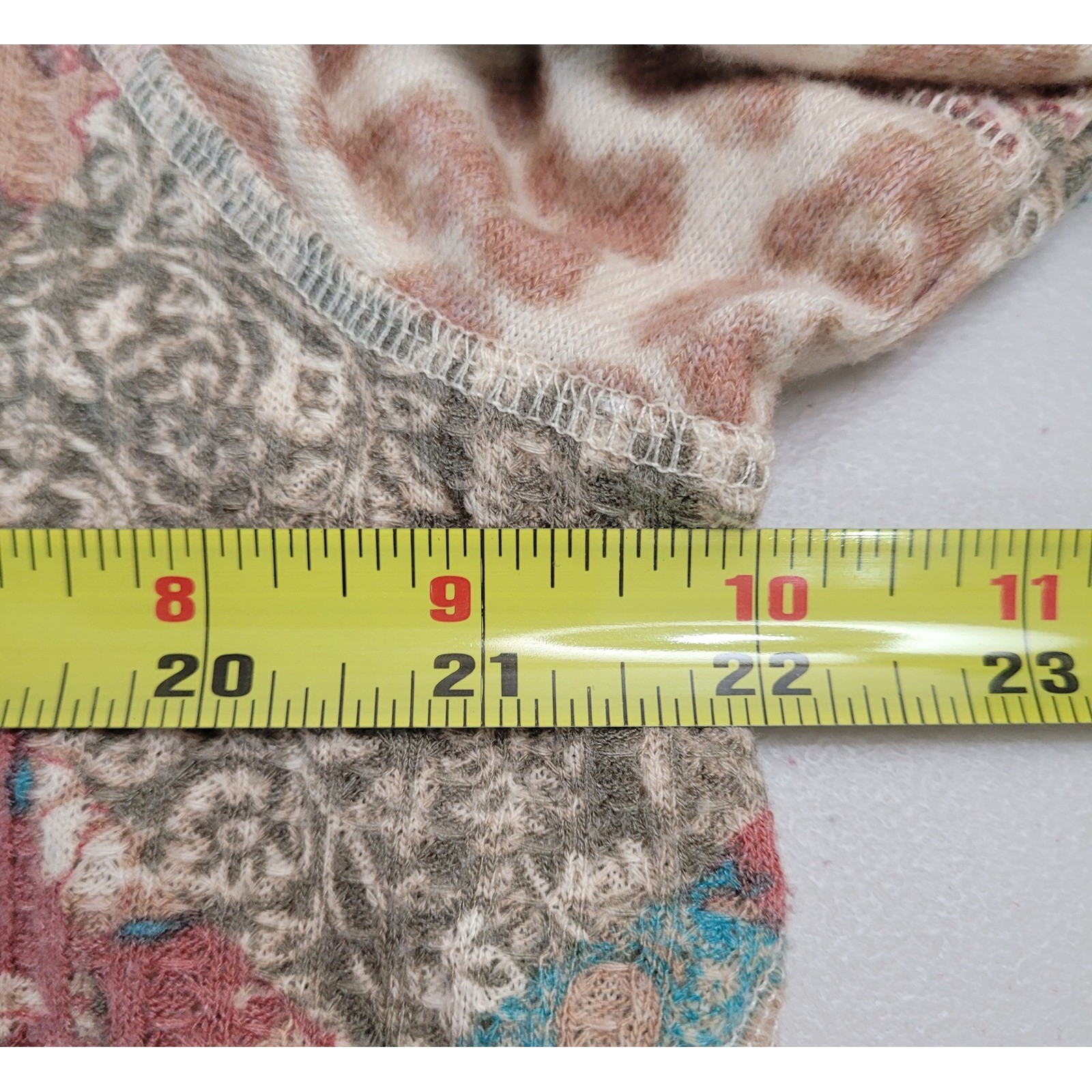 Cato Patchwork Leopard Print Waffle Knit Top Wome… - image 6