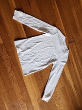 Cat And Jack Boy's Szs S 6/7 M 8/10 XL 16 Long Sleeve T Shirt Cream