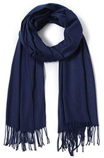 Pashmina Shawls and Wraps Large Scarfs for Women Wedding Party Bridal Navy