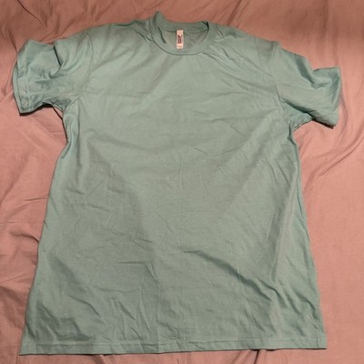 American Apparel Large Mint Green Fine Jersey T-Shirt