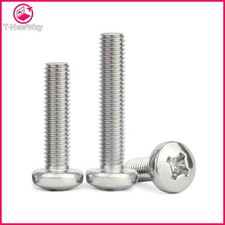 M6 (6MM) PHILLIPS PAN HEAD MACHINE SCREWS BOLTS A2 A4 STAINLESS STEEL DIN 7985