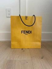Auth Medium Fendi Paper Shopping Bag 13" x 13.75"