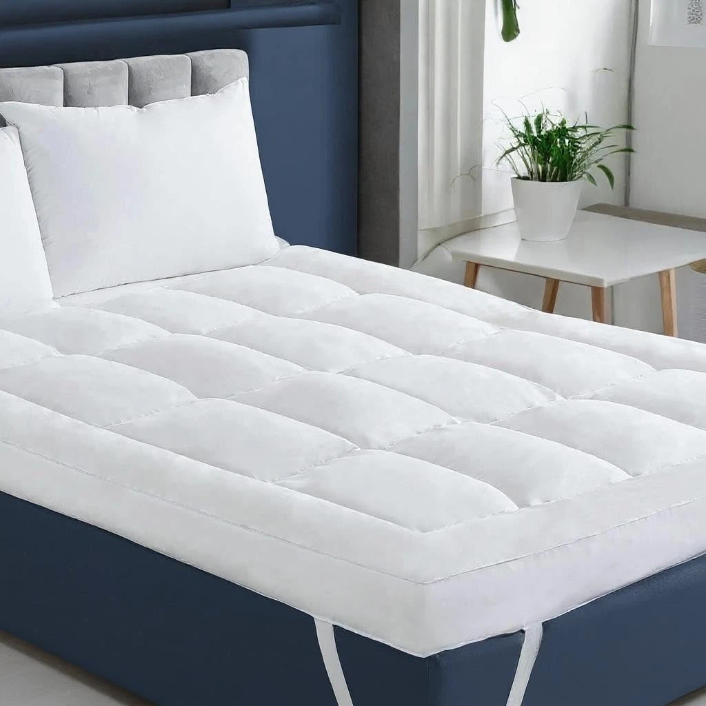 VL 1400gsm Mattress Topper 10cm Extra Thick Quilted Microfiber Ultra Fluffy Soft