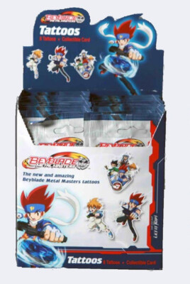 Beyblade Metal Masters 8 Tattoos + Sammelkarte (R-264)