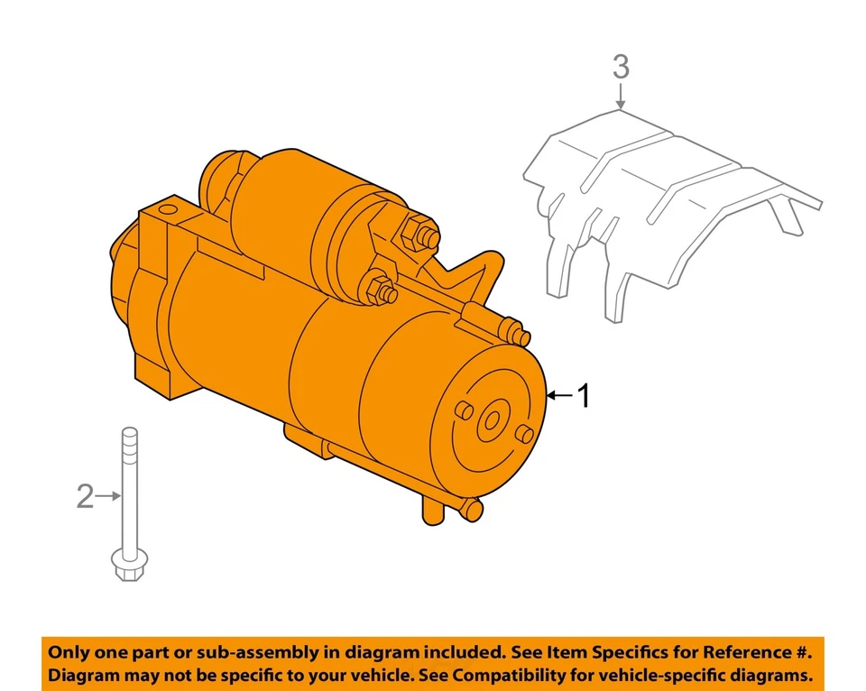 Б/у стартер подходит: 2017 Chevrolet Silverado 2500 пикап V-серии класса B - Изображение 3 из 4