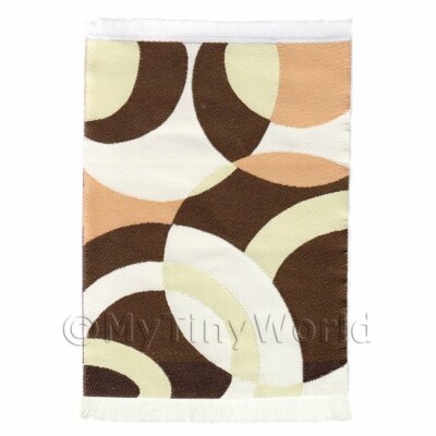 Puppenstube Art Deco kleiner rechteckiger Teppich / Rug 