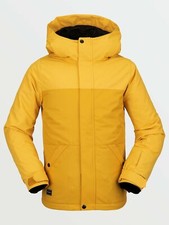 2021 NWT GIRLS VOLCOM SASS'N'FRASS INSULATED JACKET 150 M Resin Gold 2 layer