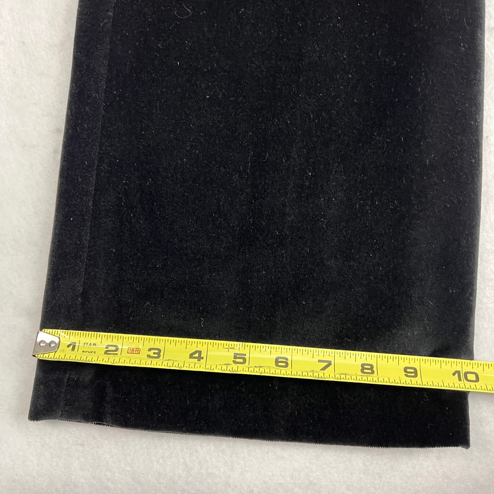 J McLaughlin Black Velvet Pants Womens Size 10 Straight Leg Cotton