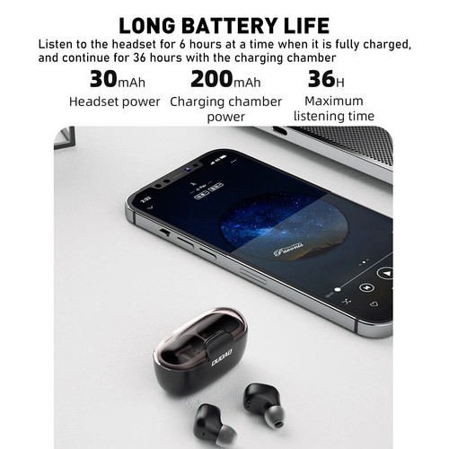 Wireless Bluetooth Earbuds 5.1 Mini Earphones, In-ear W/ High-definition Earbuds - Picture 11 of 12