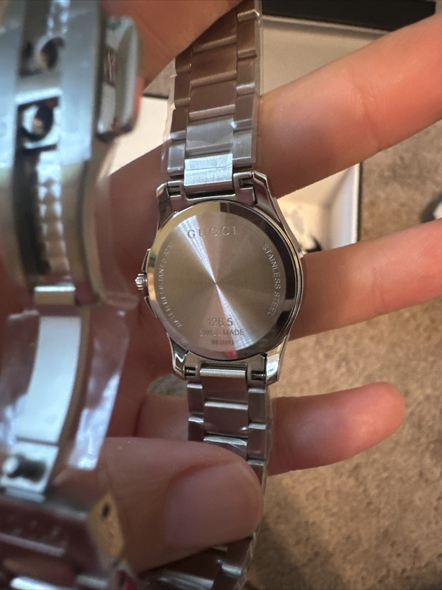 Gucci Women’s G-Timeless Silver Dial Quartz Watch - YA126551 ($1010 MSRP) Gucci Women main image 4
