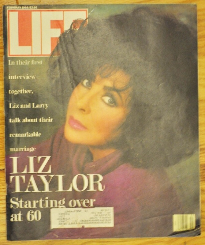  Life Magazine February 1992 Liz Taylor Starting over at 60