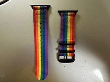 Watch Band Apple Watch SE Military Woven Nylon Strap Rainbow Series 8 7 6 5 4