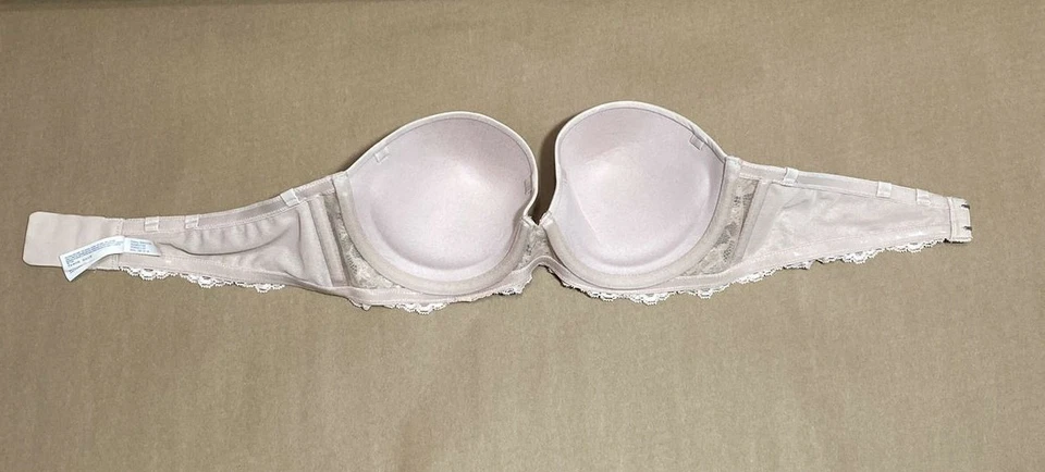 Sutiã On Gossamer lindamente básico sem alças G3162 bege 34B SEM ALÇAS - Imagem 3 de 4