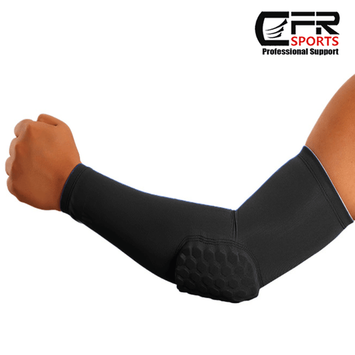 Compression Sleeve Arm Elbow Support Brace Joint Honeycomb Pad Arthritis Fitness - Picture 18 of 19
