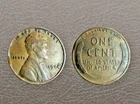 1944 No mint Lincoln Penny (XF) w/ various errors, L on Rim, Date & Color
