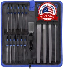 Juego De Limas De Metal De 18 Piezas, Acero De Aleación Forjado T12 De Primera