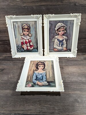 Vintage 60s Large White Frame Amazon.com: 20x24 White Shabby Chic Frame for Canvas  main image 2