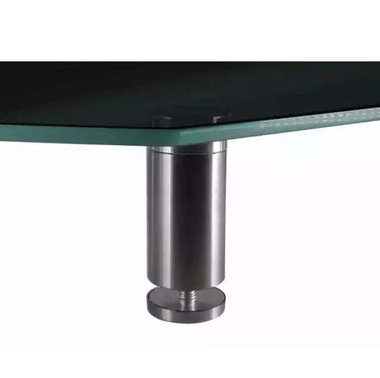 Monoprice Large Multimedia Stand, Black Glass 30.8"x11.0" W/ Adjustable Legs - Image 3 of 4