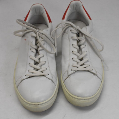 Rossignol Abel 02 Sneakers White Red Leather Lace Up Low Top Mens Size 10.5