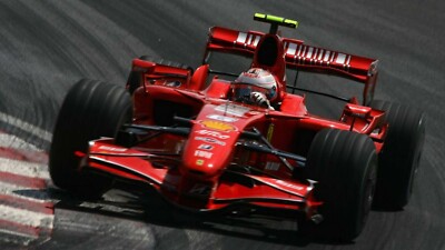 NEW 1:5 Casco Helmet F1 KIMI RAIKKONEN 2007 FERRARI SPARK +Magaz