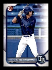 2022 Bowman Draft Paper Base #BD-14 Carson Williams - Tampa Bay Rays