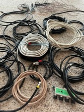 Large Box of Coax Cables and Telephone Parts and Accessories - Free Shipping
