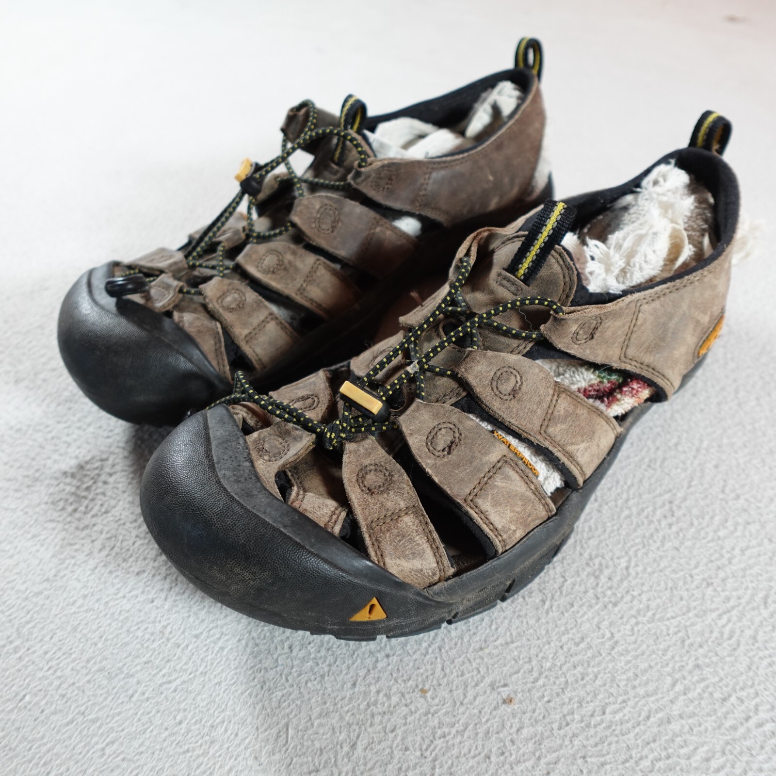 Sandali Keen uomo 11 5 marroni impermeabili escursionismo Newport pelle punta chiusa passeggio