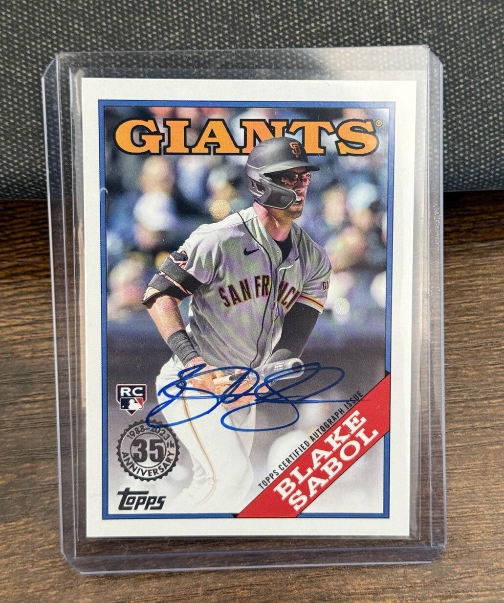 2023 Topps Update Series - 1988 Topps Baseball Autographs Blake Sabol (RC)