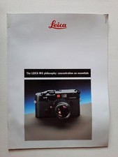 THE LEICA M6 PHILOSOPHY: Concentration On Essentials Brochure FREE SHIPPING