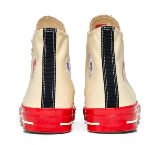 Converse x Commes des Garcons - AO1794C - Impecable/Rojo/Argret - Para hombre talla 8,5 - Imagen 5 de 6