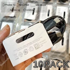 10 Pack PD USB C To C Cable Fast Charging Type C Cord For Samsung iPhone 15 Lot