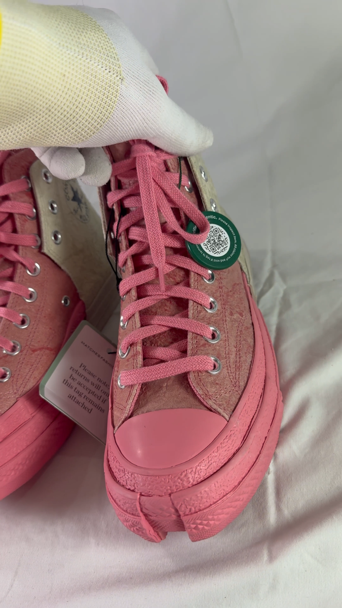 CONVERSE X Feng Chen Wang Chuck 70 Pink and Beige Unisex Sneakers