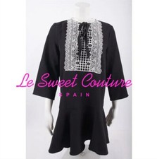 ZARA WOMAN NWT BLACK RUFFLE DRESS SIZE XS SALE 9878/229