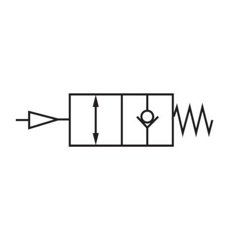 Válvula de retención desbloqueable - atornillado de parada válvula de retención neumática - Imagen 5 de 7