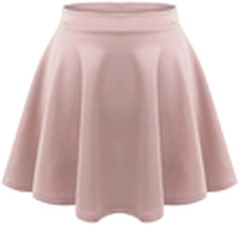 KIDS GIRLS CHILDREN HIGH WAISTED STRETCH PLAIN FLIPPY FLARED SHORT SKATER SKIRTS - Picture 2 of 16